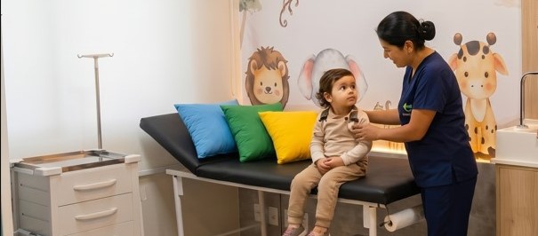 Fisioterapia respiratória infantil com acolhimento na Fortaleza Clínica Integrada